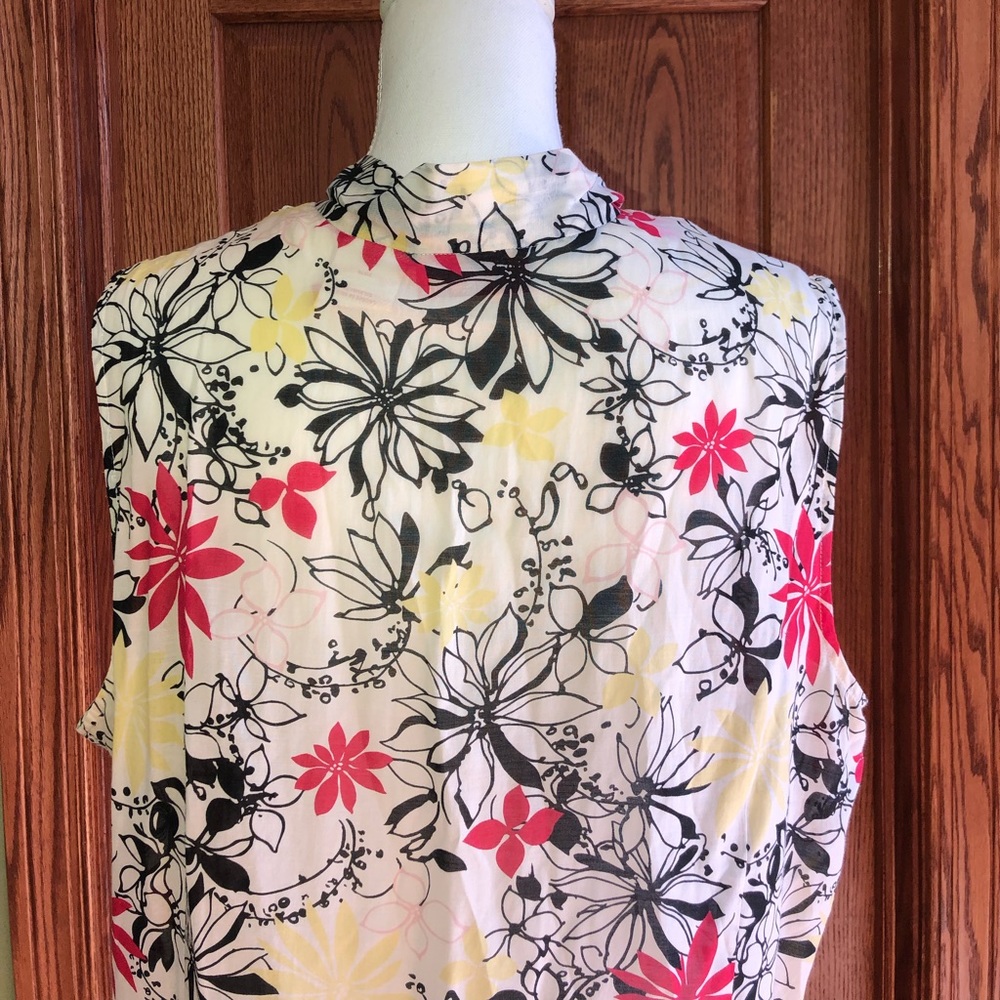 Oscar De La Renta Sleeveless Top - Picture 7 of 8